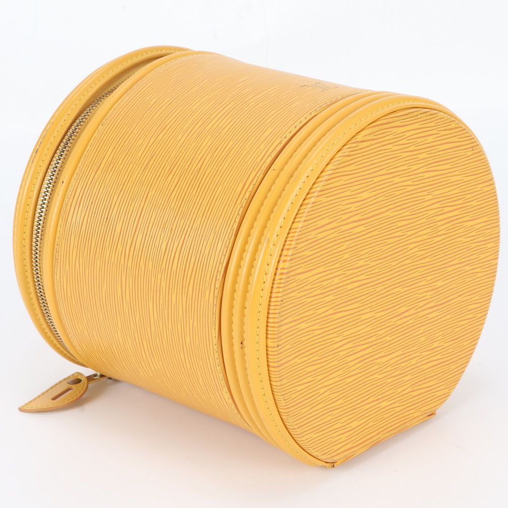 Louis Vuitton Epi Cannes Tassili Yellow Vanity Leather Handbag — view 5