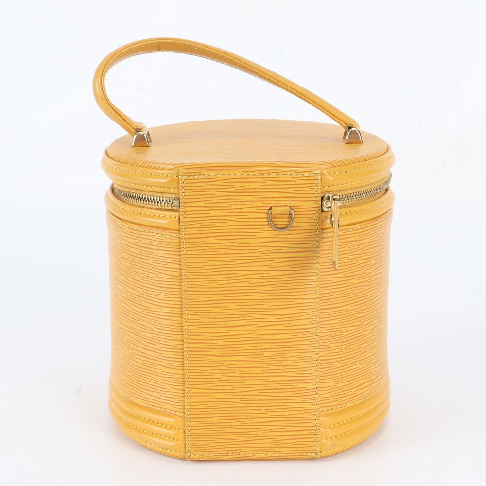 Louis Vuitton Epi Cannes Tassili Yellow Vanity Leather Handbag — view 3