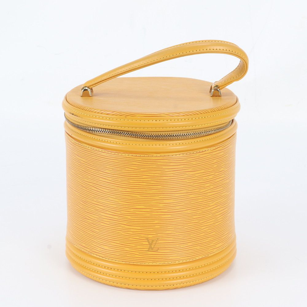 Louis Vuitton Epi Cannes Tassili Yellow Vanity Leather Handbag