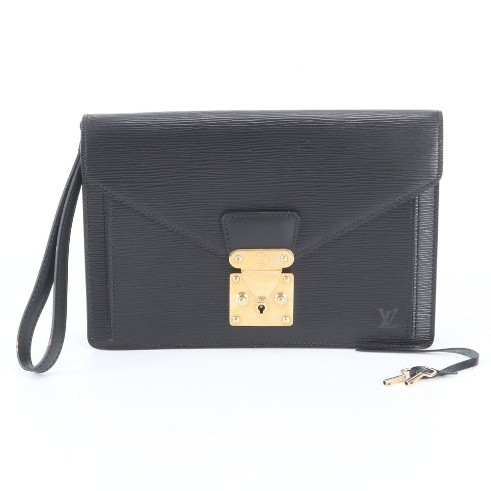Louis Vuitton Epi Pochette Series Dragonne Leather Clutch Pouch