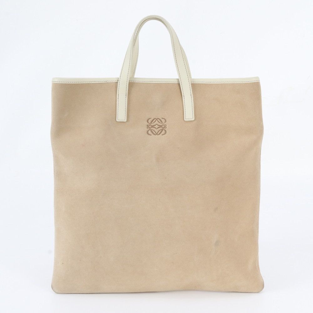 Loewe Vintage Anagram Leather Tote Shoulder Hand