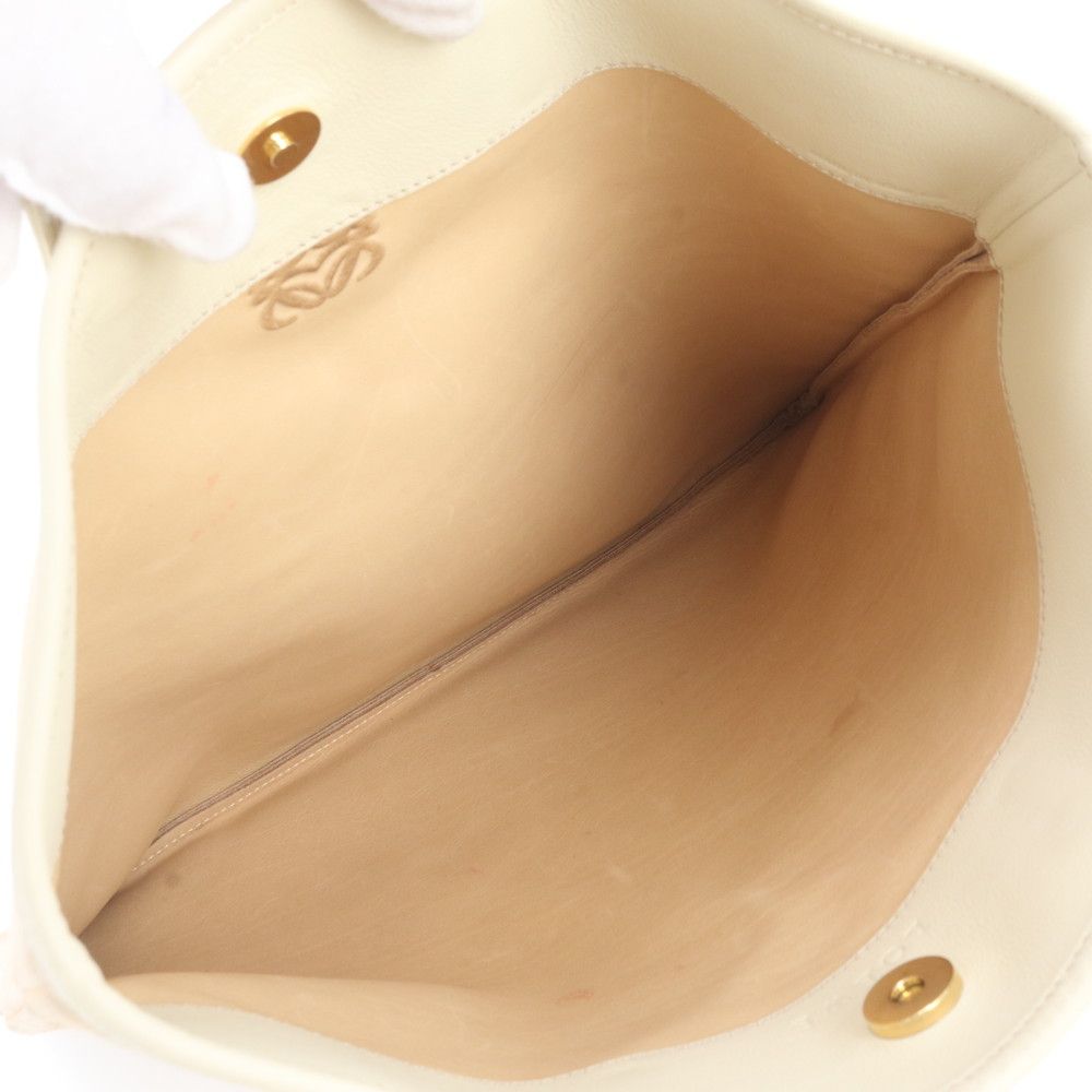 Loewe Vintage Anagram Leather Tote Shoulder Hand — view 7