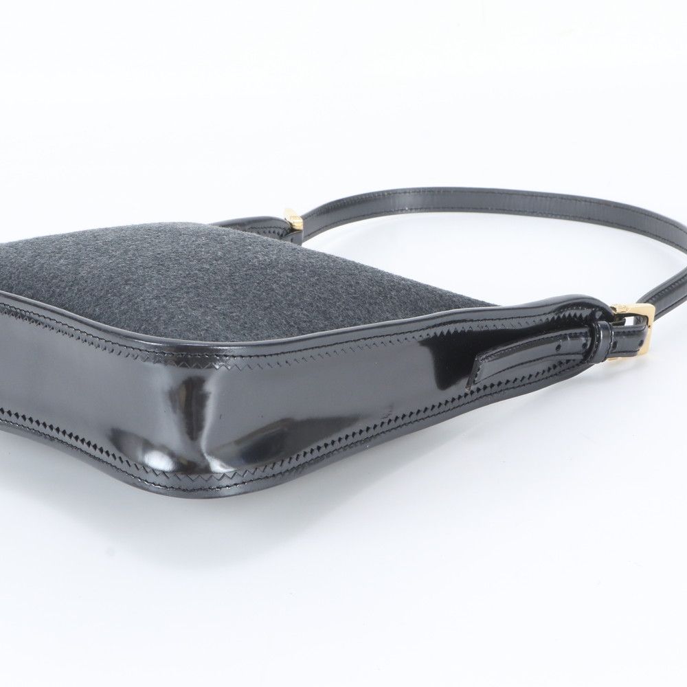 Loewe Anagram Leather Shoulder Bag Hand — view 4