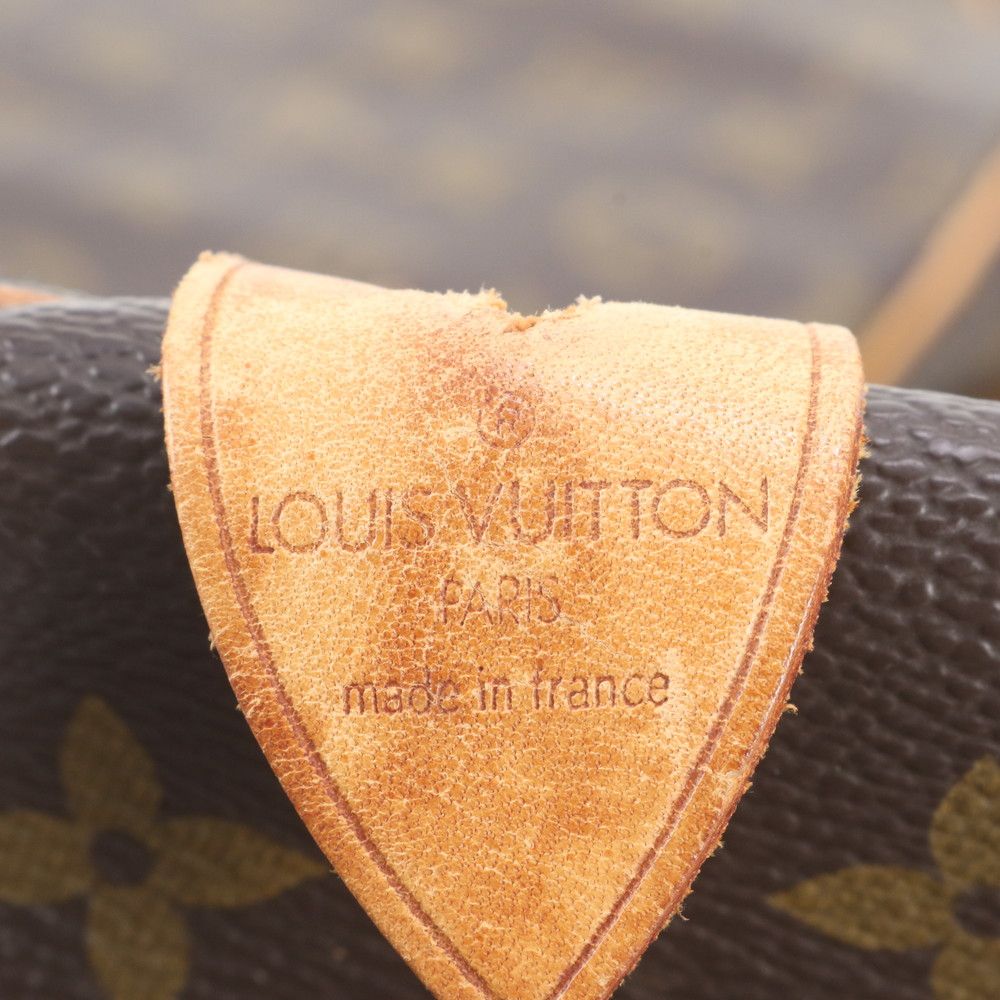 Louis Vuitton Monogram Keepall 55 Leather Boston Bag Tote Carry — view 8
