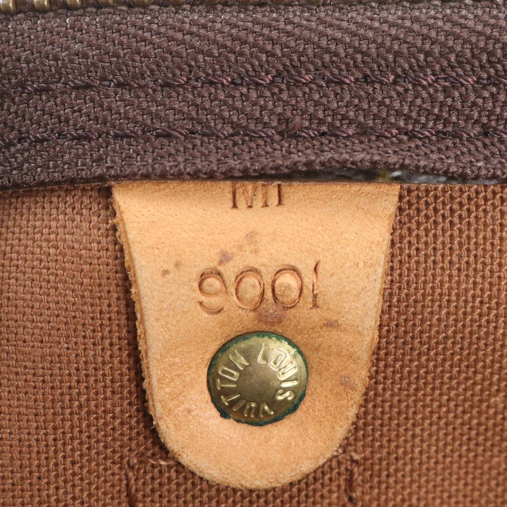 Louis Vuitton Monogram Keepall 55 Leather Boston Bag Tote Carry — view 9