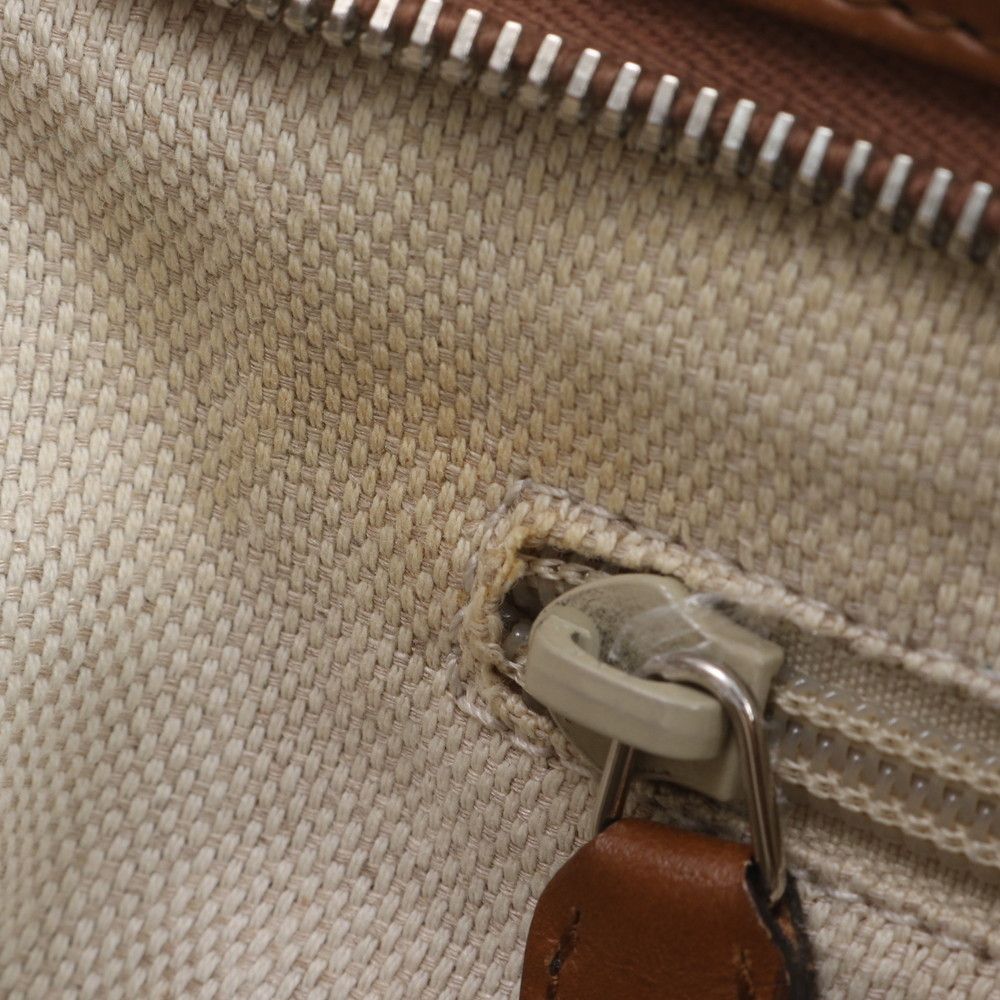 Gucci GG Canvas Leather Shoulder Bag Crossbody Hand Tote — view 8