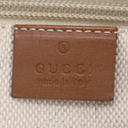 Gucci GG Canvas Leather Shoulder Bag Crossbody Hand Tote — view 9