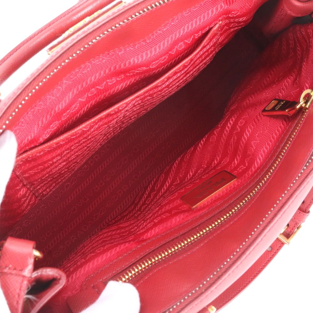 Prada Saffiano Leather Galleria 2-Way Shoulder Bag Crossbody Hand — view 8