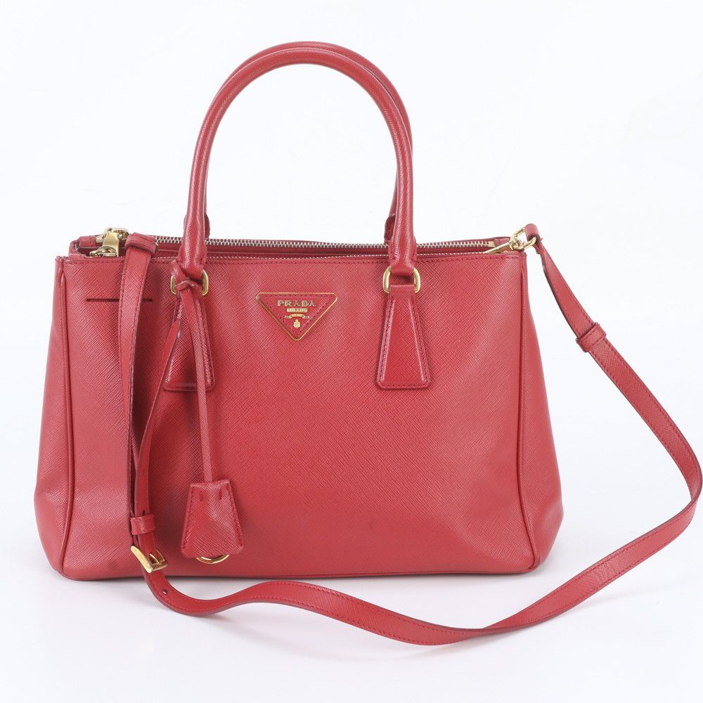 Prada Saffiano Leather Galleria 2-Way Shoulder Bag Crossbody Hand
