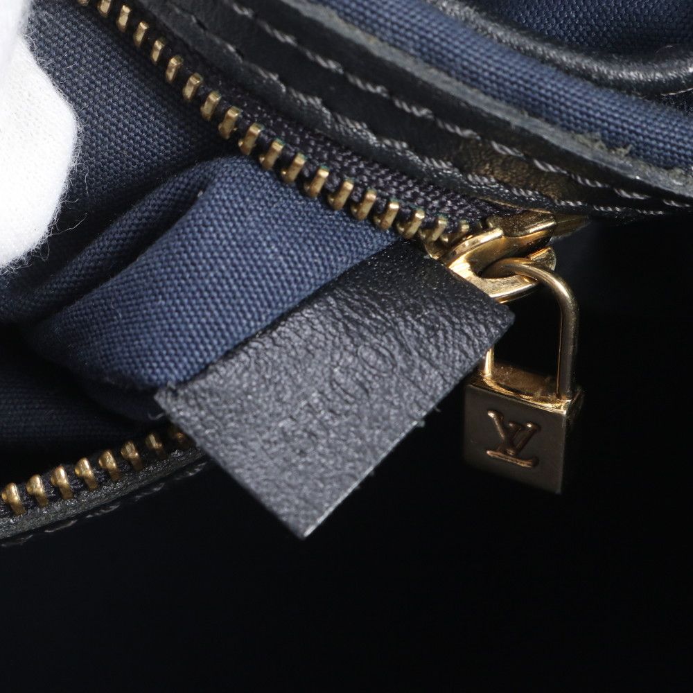 Louis Vuitton Monogram Mini Lucille GM Blue Leather Tote Shoulder — view 8