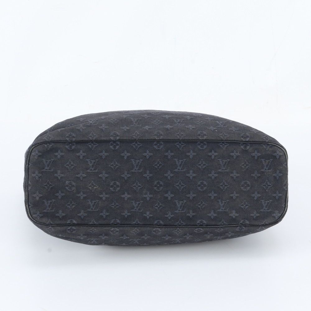 Louis Vuitton Monogram Mini Lucille GM Blue Leather Tote Shoulder — view 6
