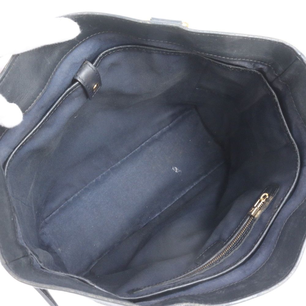 Louis Vuitton Monogram Mini Lucille GM Blue Leather Tote Shoulder — view 7