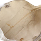 Gucci GG Supreme Leather Tote Shoulder Hand Silver — view 7