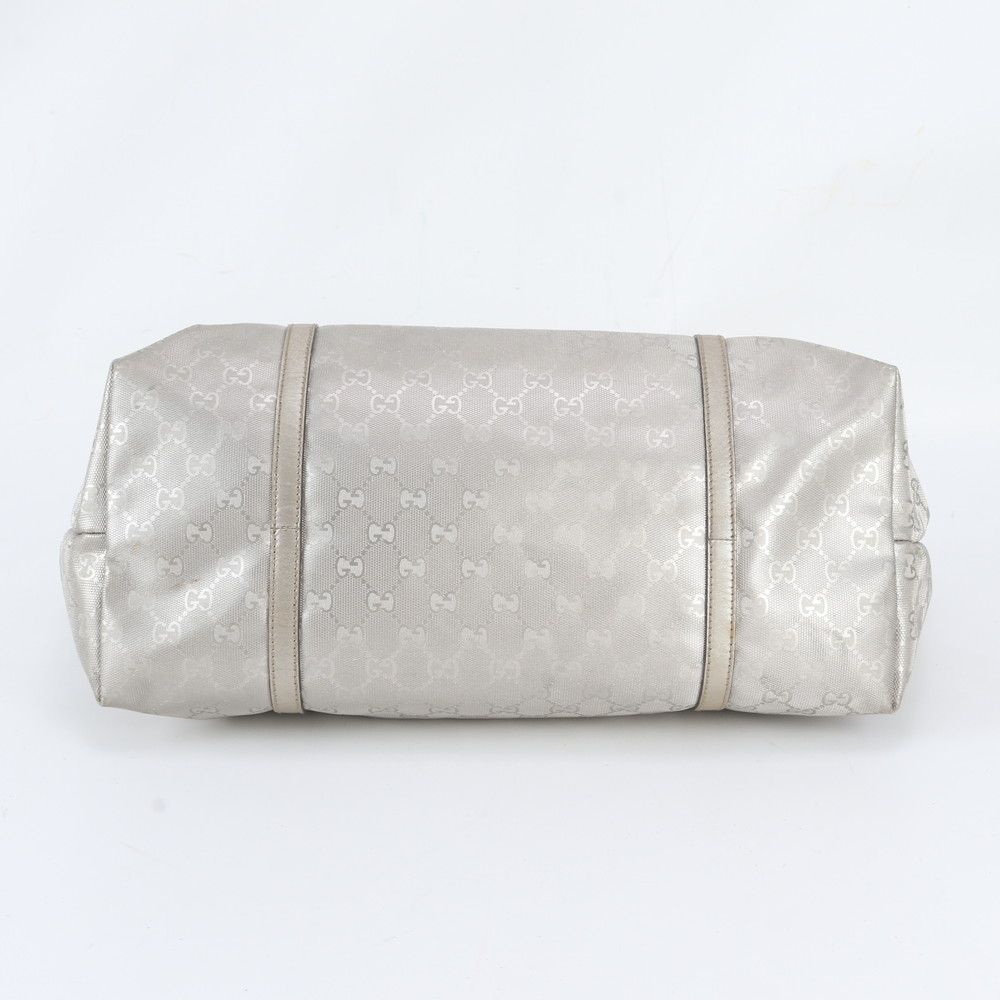 Gucci GG Supreme Leather Tote Shoulder Hand Silver — view 6
