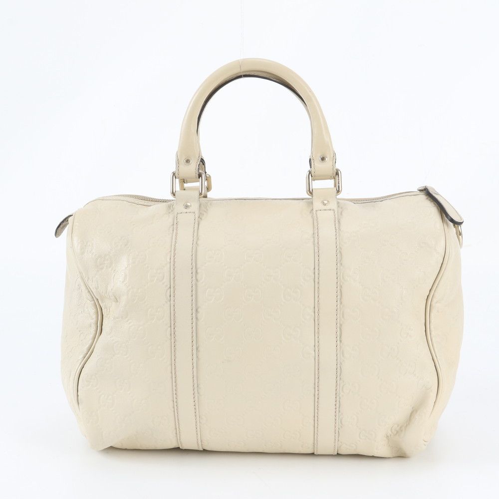 Gucci Guccissima Mini Boston Leather Handbag Tote — view 3