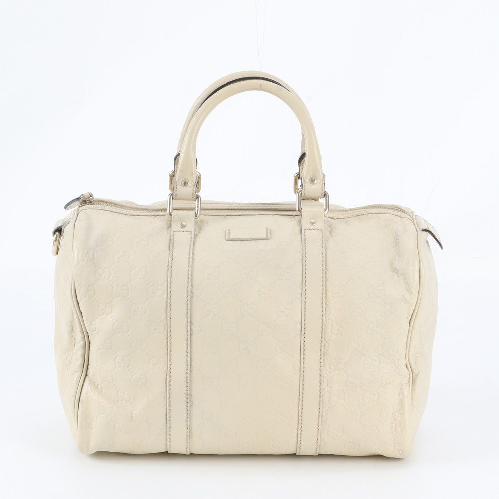 Gucci Guccissima Mini Boston Leather Handbag Tote