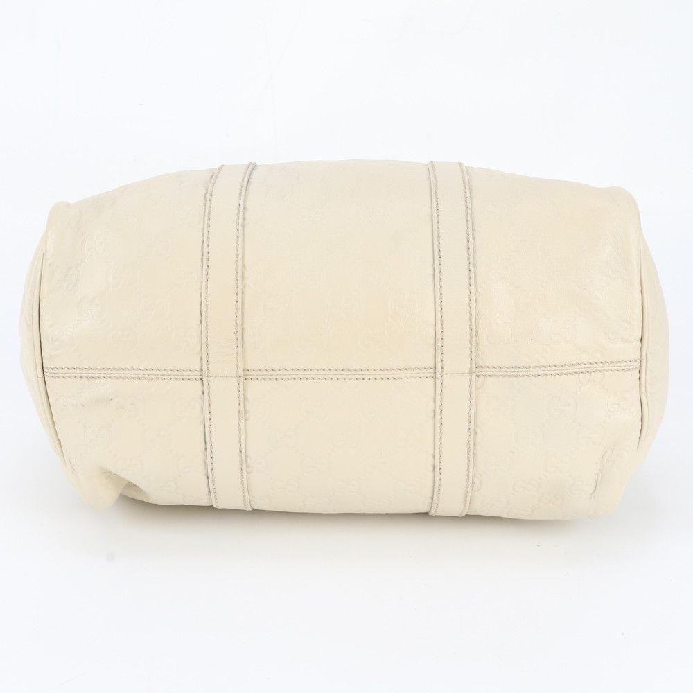 Gucci Guccissima Mini Boston Leather Handbag Tote — view 6