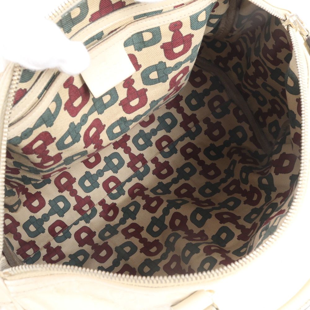 Gucci Guccissima Mini Boston Leather Handbag Tote — view 7