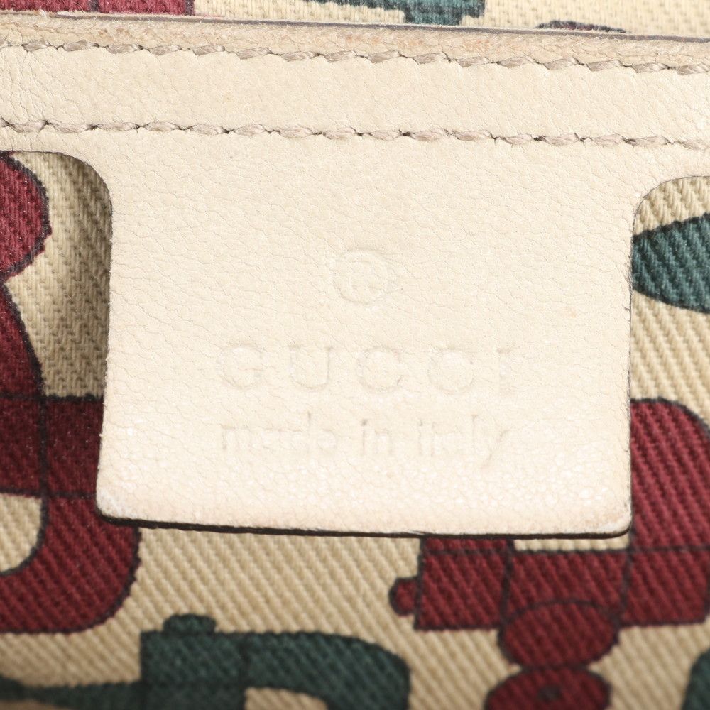 Gucci Guccissima Mini Boston Leather Handbag Tote — view 8