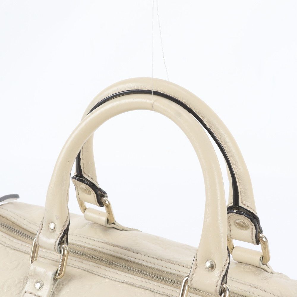 Gucci Guccissima Mini Boston Leather Handbag Tote — view 2
