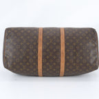 Louis Vuitton Monogram Keepall 55 Leather Boston Bag Tote Carry — view 6