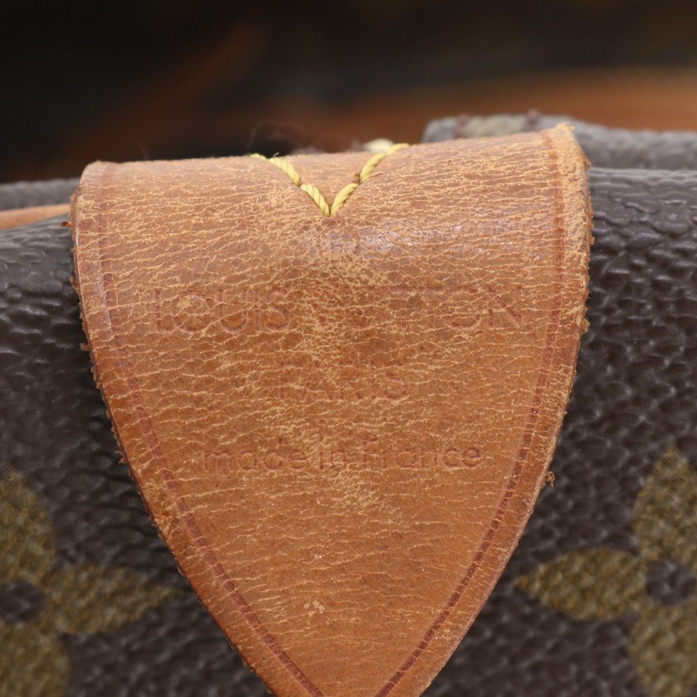 Louis Vuitton Monogram Keepall 55 Leather Boston Bag Tote Carry — view 8