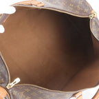 Louis Vuitton Monogram Keepall 55 Leather Boston Bag Tote Carry — view 7