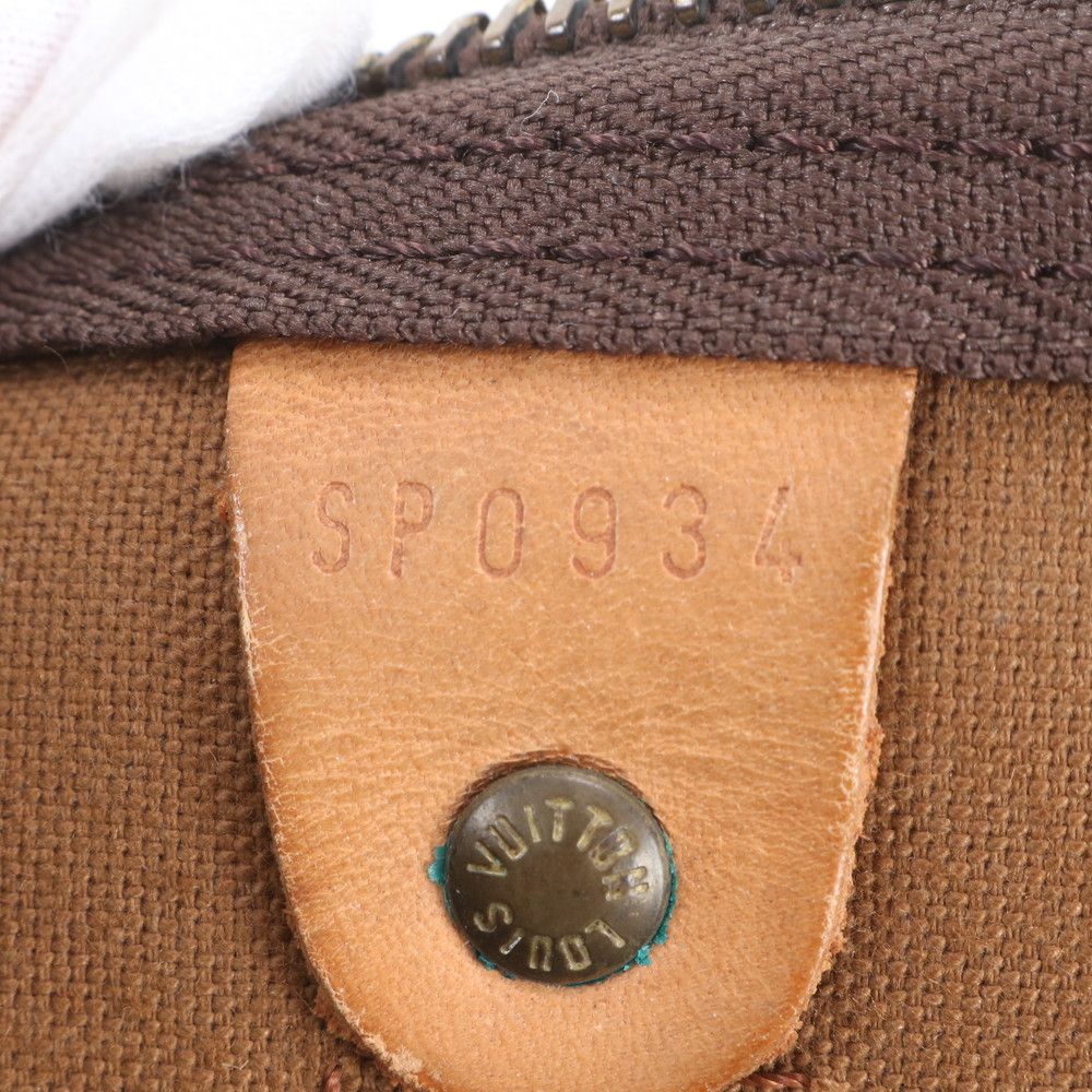 Louis Vuitton Monogram Keepall 55 Leather Boston Bag Tote Carry — view 9