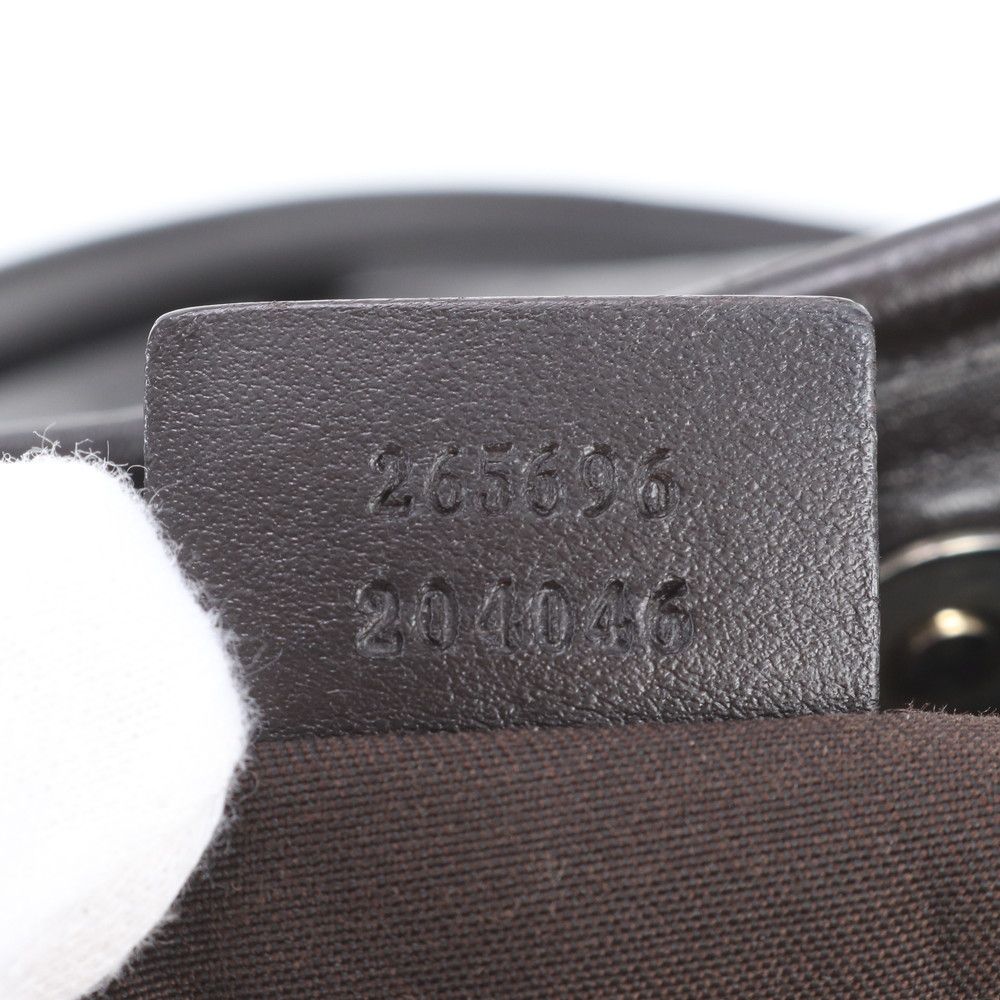 Gucci Guccissima Leather Tote Shoulder Hand Black — view 9