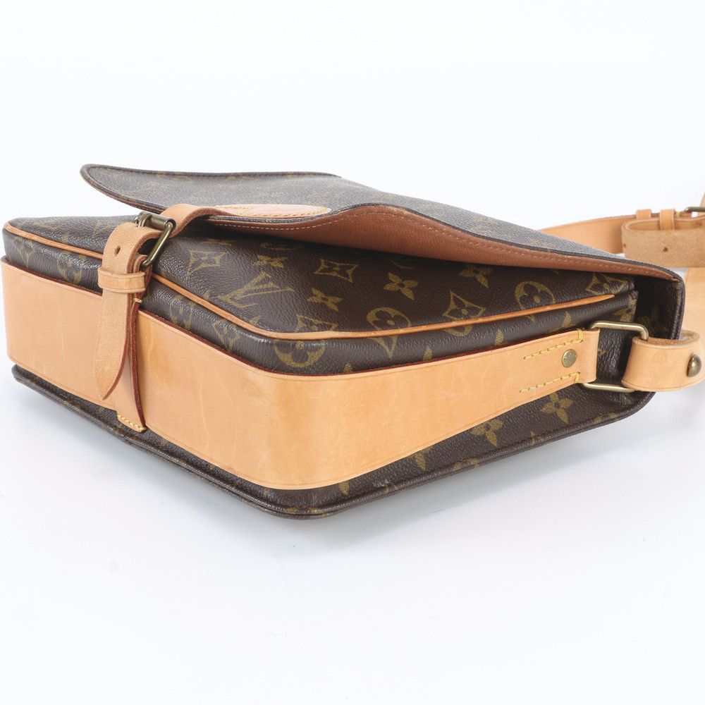 Louis Vuitton Monogram Cartouchiere GM Leather Shoulder Bag Crossbody — view 4