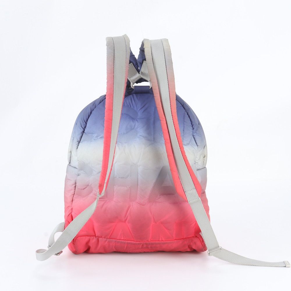 Chanel Dudo Ne Logo Embossed Nylon Backpack — view 3