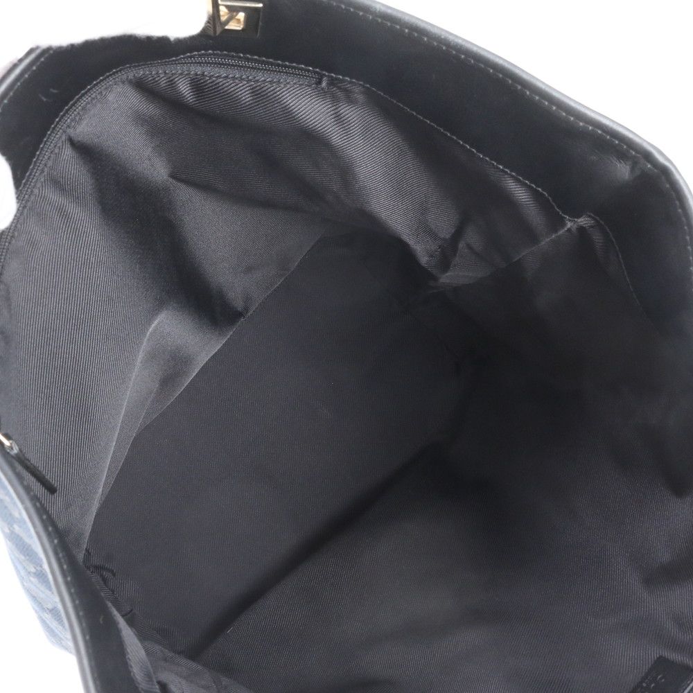 Gucci GG Canvas 002 Leather Tote Shoulder Hand Black — view 7