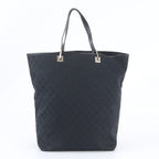Gucci GG Canvas 002 Leather Tote Shoulder Hand Black — view 3