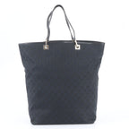 Gucci GG Canvas 002 Leather Tote Shoulder Hand Black