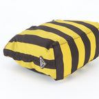Prada Tessuto Nylon Stripe Triangle Logo Leather Tote Shoulder — view 5