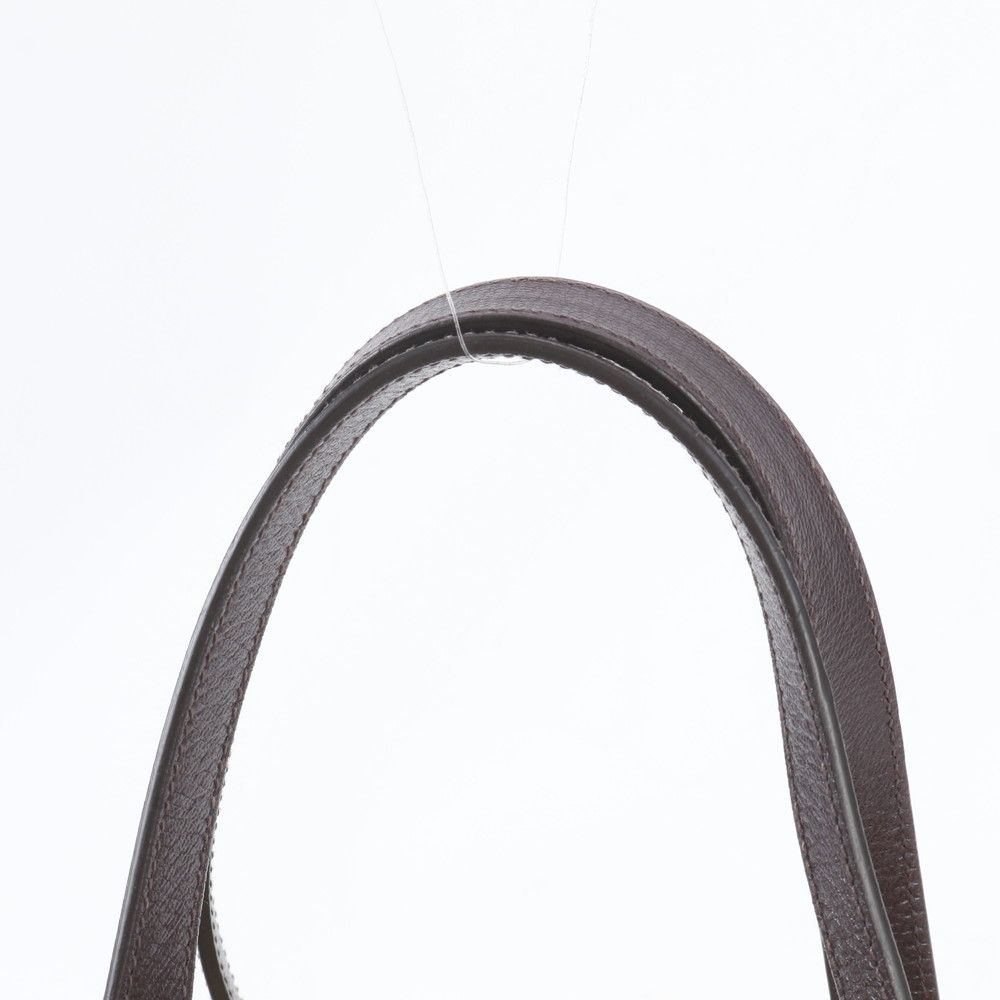 Prada Tessuto Nylon Stripe Triangle Logo Leather Tote Shoulder — view 2