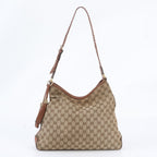 Gucci GG Canvas Marrakech Leather Shoulder Bag Tote Hand