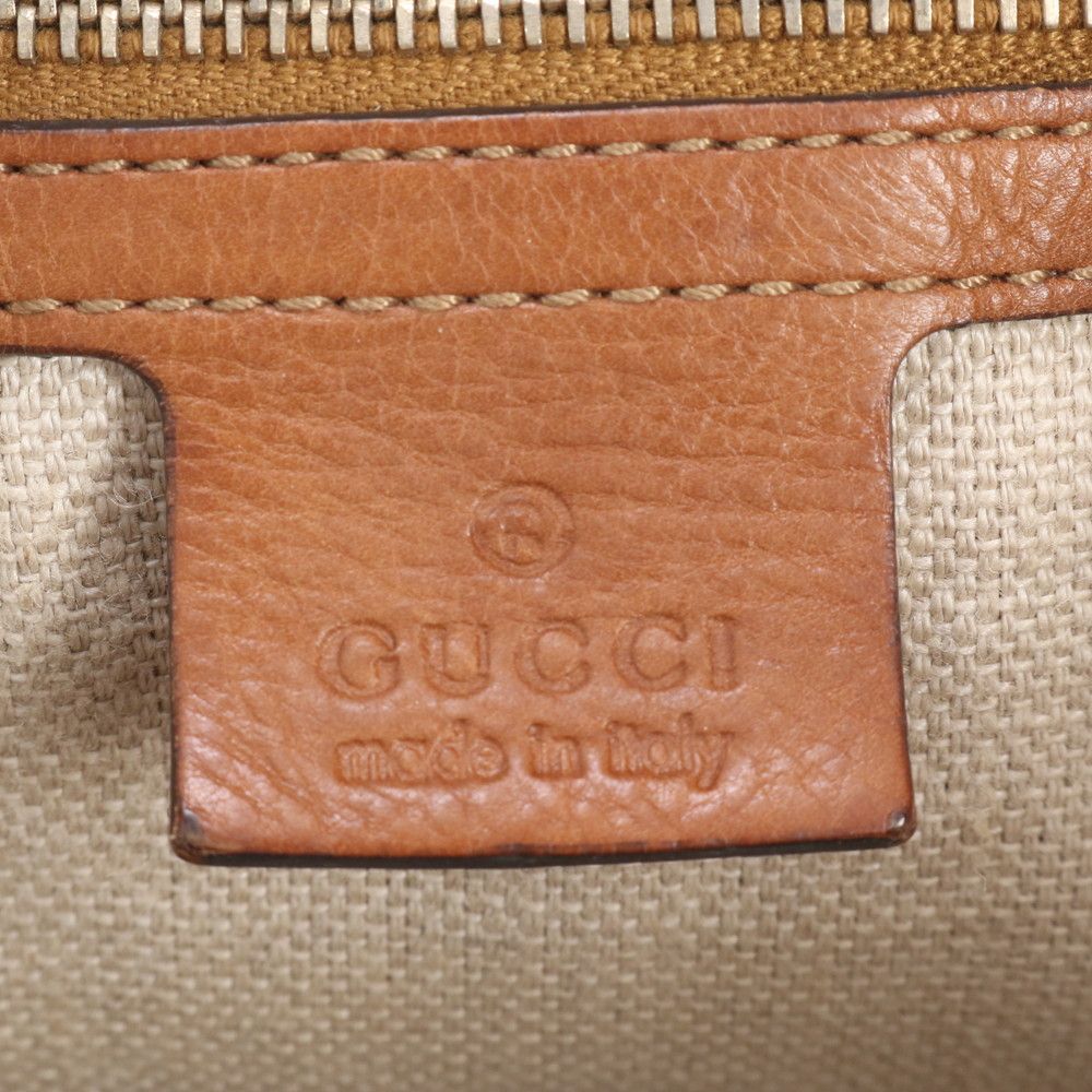 Gucci GG Canvas Marrakech Leather Shoulder Bag Tote Hand — view 8