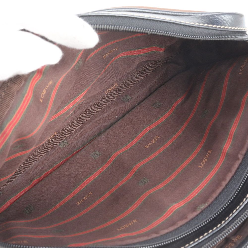 Loewe Velazquez Leather Shoulder Bag Crossbody Brown — view 7
