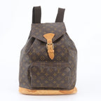 Louis Vuitton Monogram Montsouris GM Leather Backpack Shoulder Bag