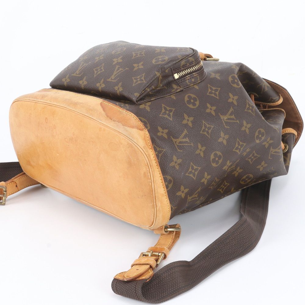 Louis Vuitton Monogram Montsouris GM Leather Backpack Shoulder Bag — view 4