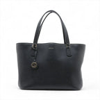 Gucci Interlocking Charm Leather Tote Shoulder Hand Black