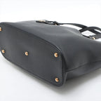 Gucci Interlocking Charm Leather Tote Shoulder Hand Black — view 3