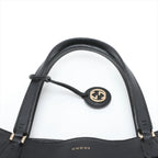 Gucci Interlocking Charm Leather Tote Shoulder Hand Black — view 6