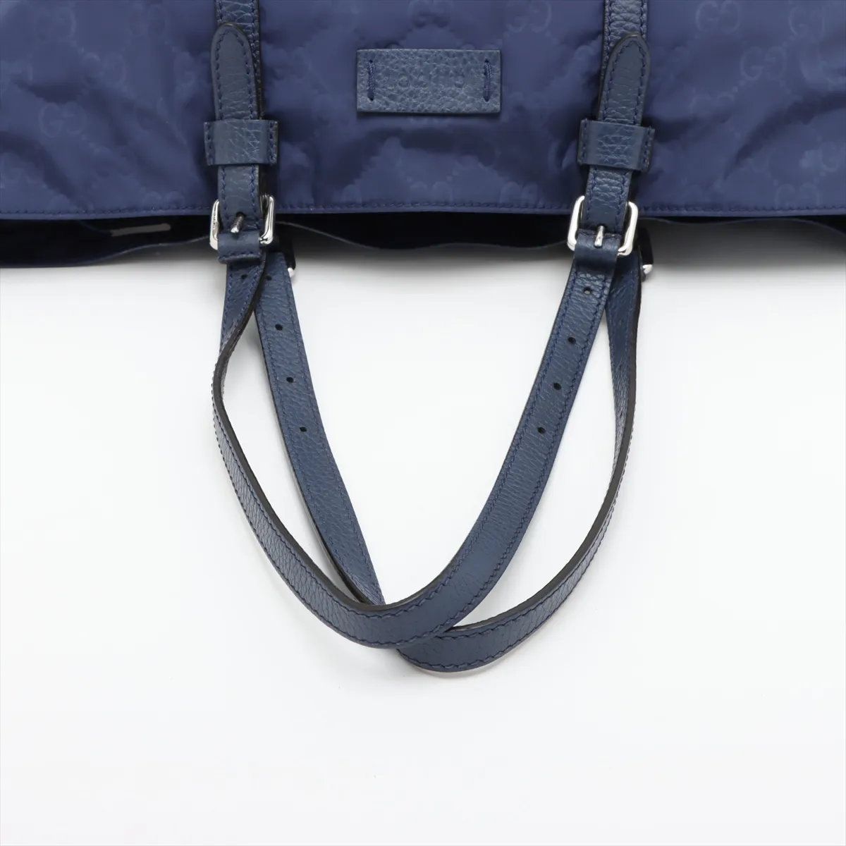 Gucci GG Nylon Leather Tote Shoulder Business Document — view 5