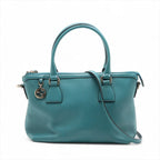 Gucci Interlocking Charm Leather 2-Way Handbag Crossbody Shoulder