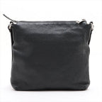 Gucci Interlocking Leather Shoulder Bag Crossbody Messenger Black — view 2