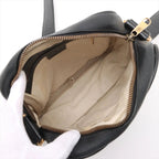 Gucci Print Leather Shoulder Bag Crossbody Messenger Black — view 6