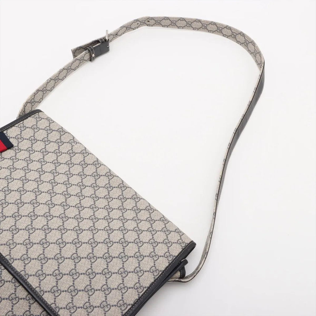 Gucci GG Supreme Leather Shoulder Bag Crossbody Messenger Business — view 5