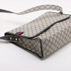 Gucci GG Supreme Leather Shoulder Bag Crossbody Messenger Business — view 4